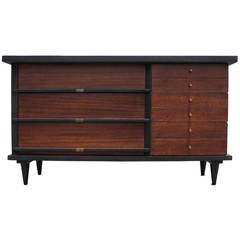 Two-Tone Dresser with Brass Hardware