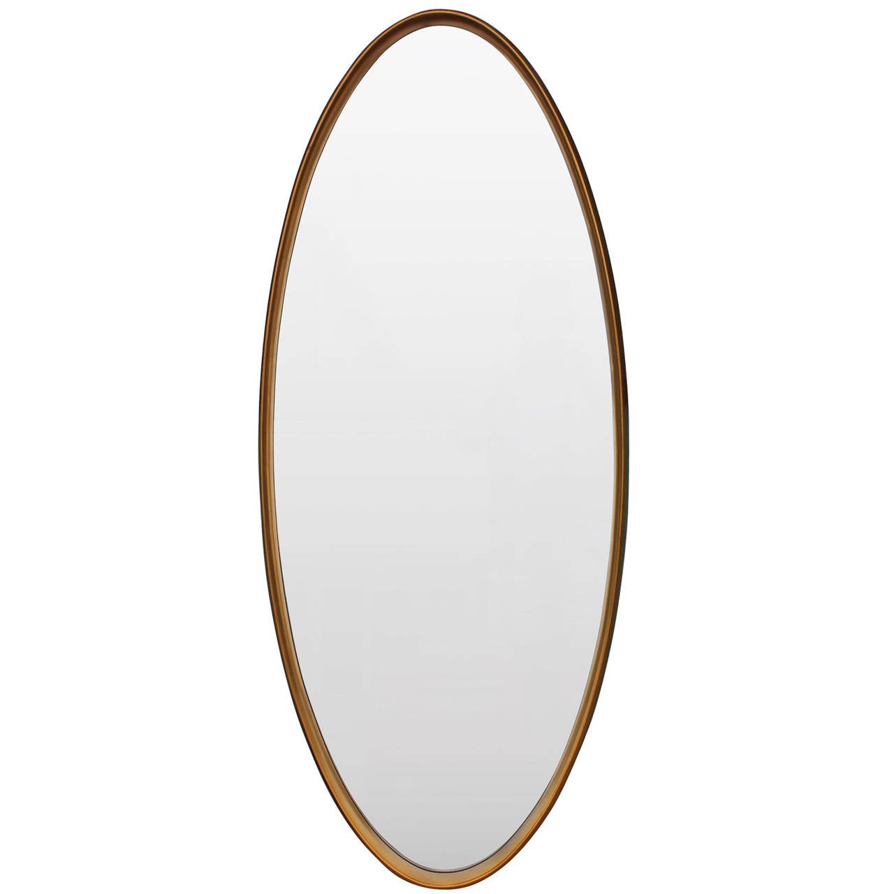 Trio of LaBarge Gold Leaf Oval Mirrors