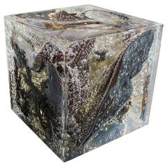 Unique Arman Resin Modern Cube Sculpture 11
