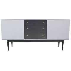 Lacquered Cabinet with Brass Hardware