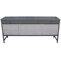 Lovely Grey on Grey Lacquered Sideboard