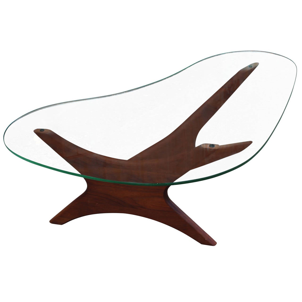 American Adrian Pearsall Organic Biomorphic Walnut Table