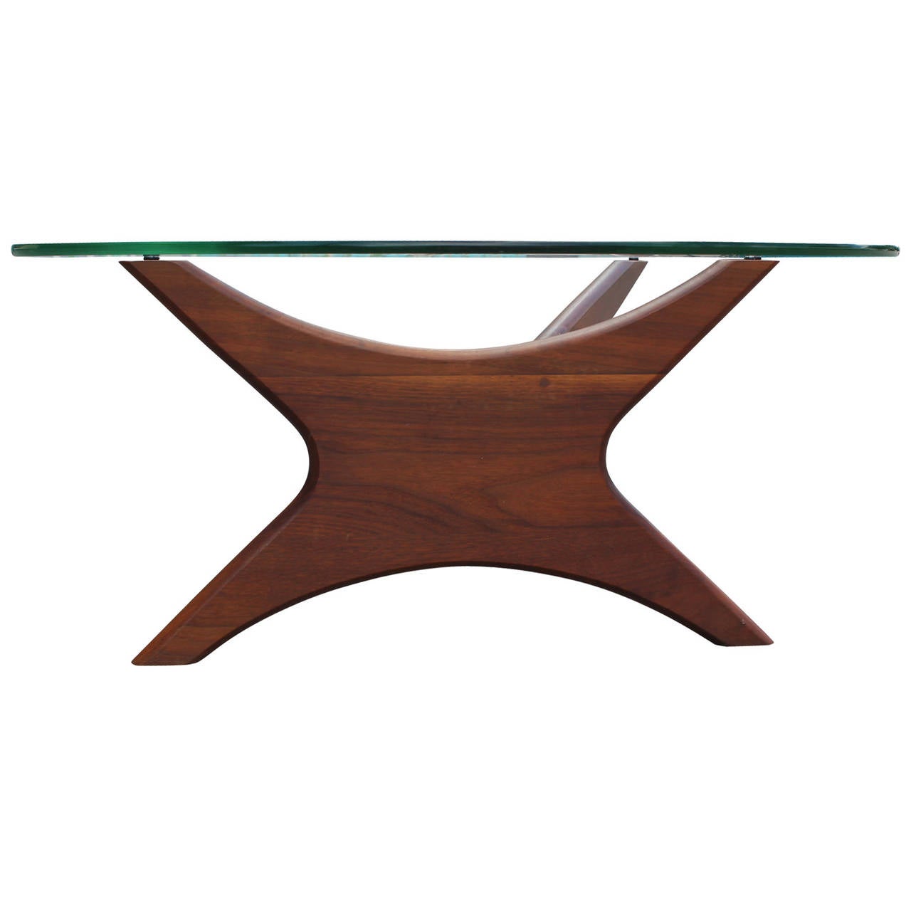 Adrian Pearsall Organic Biomorphic Walnut Table In Excellent Condition In Houston, TX