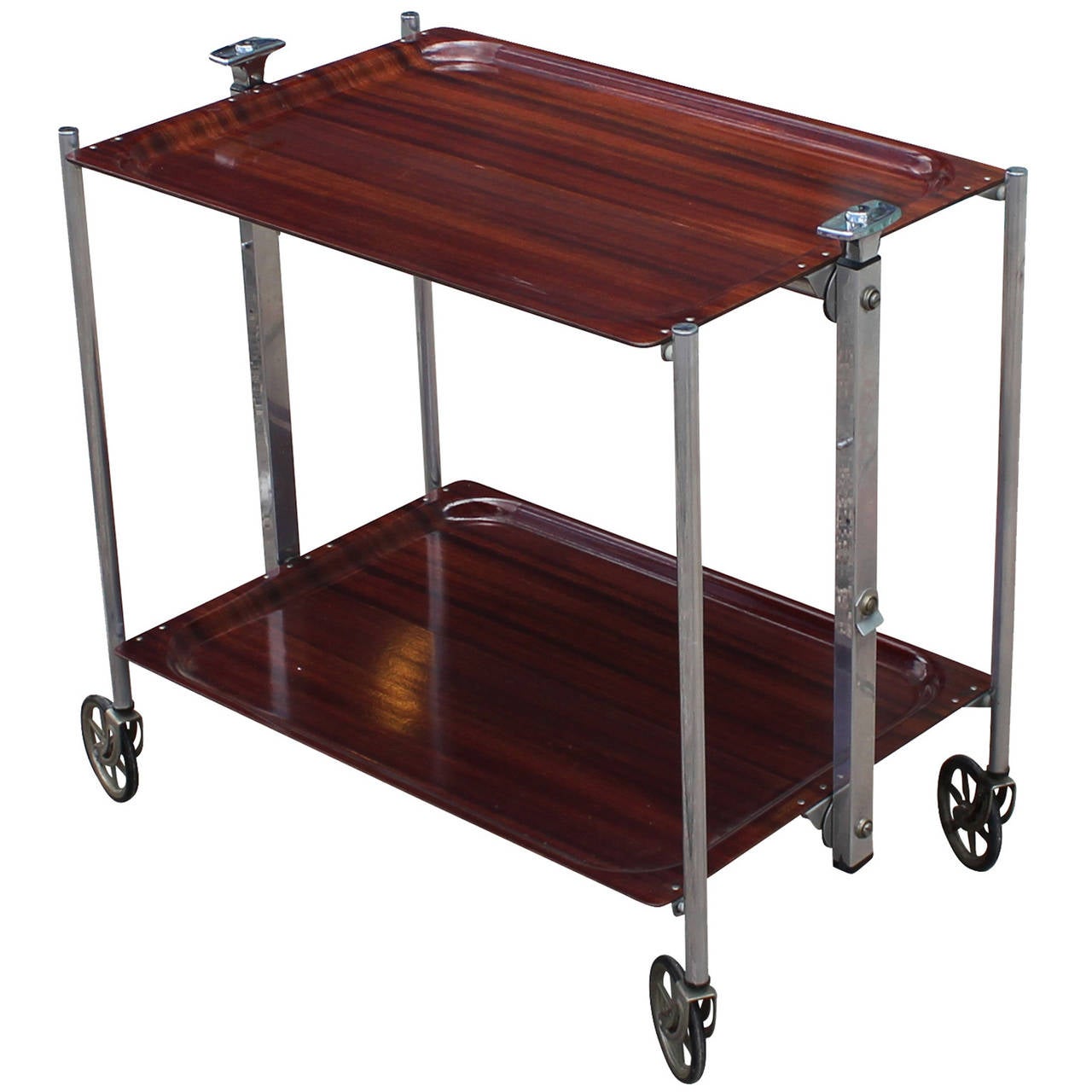 Incredible Folding Bar Cart at 1stDibs