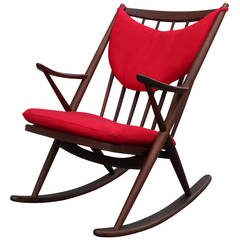 Frank Reenskaug Danish Rocking Chair for Bramin