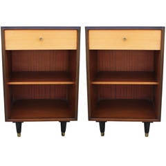 Pair of Two-Tone Nightstands