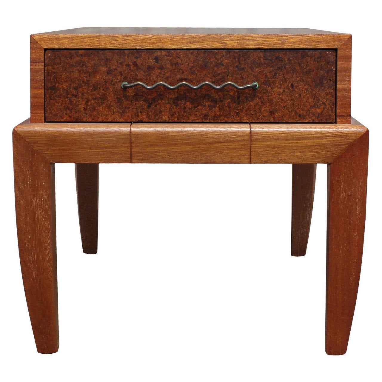 Mid-Century Modern Pair of Night Stands or Side Tables by John Keal for Brown Saltman