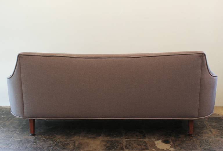 Sculptural 1960s Gondola Style Sofa In Excellent Condition In Houston, TX