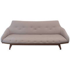 Vintage Sculptural 1960s Gondola Style Sofa