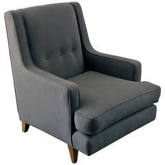 High-Back Edward Wormley for Dunbar Lounge Chair