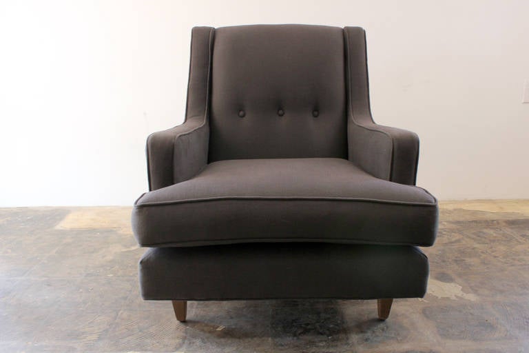 Mid-Century Modern High-Back Edward Wormley for Dunbar Lounge Chair