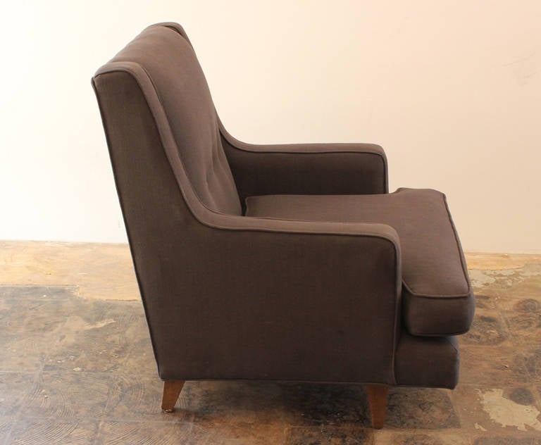 American High-Back Edward Wormley for Dunbar Lounge Chair