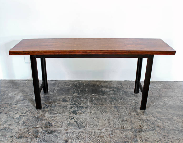 Table console à abattant en bois de rose Harvey Probber
