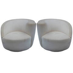 Pair of "Nautilus" Swivel Chairs by Vladimir Kagan