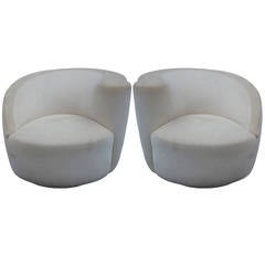 Pair of "Nautilus" Swivel Chairs by Vladimir Kagan