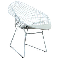White Diamond Chair by Harry Bertoia for Knoll