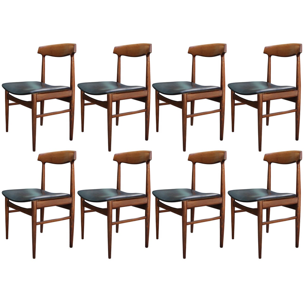 Set Of Eight Mid Century Modern Danish Dining Chairs For At Set Of Eight Mid Century Modern Danish Dining Chairs For