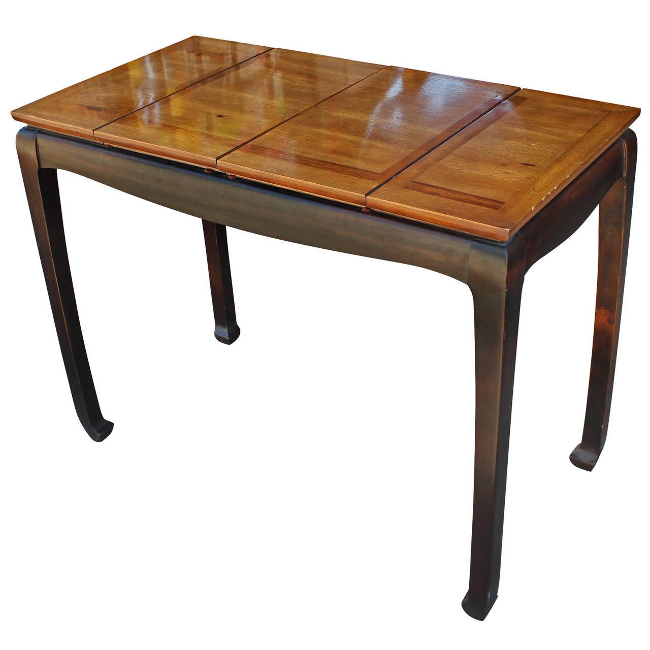 Modern Walnut Backgammon Game Table at 1stDibs