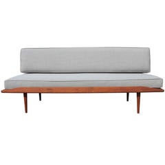 Canapé de repos danois en teck de Torben Strandgaard