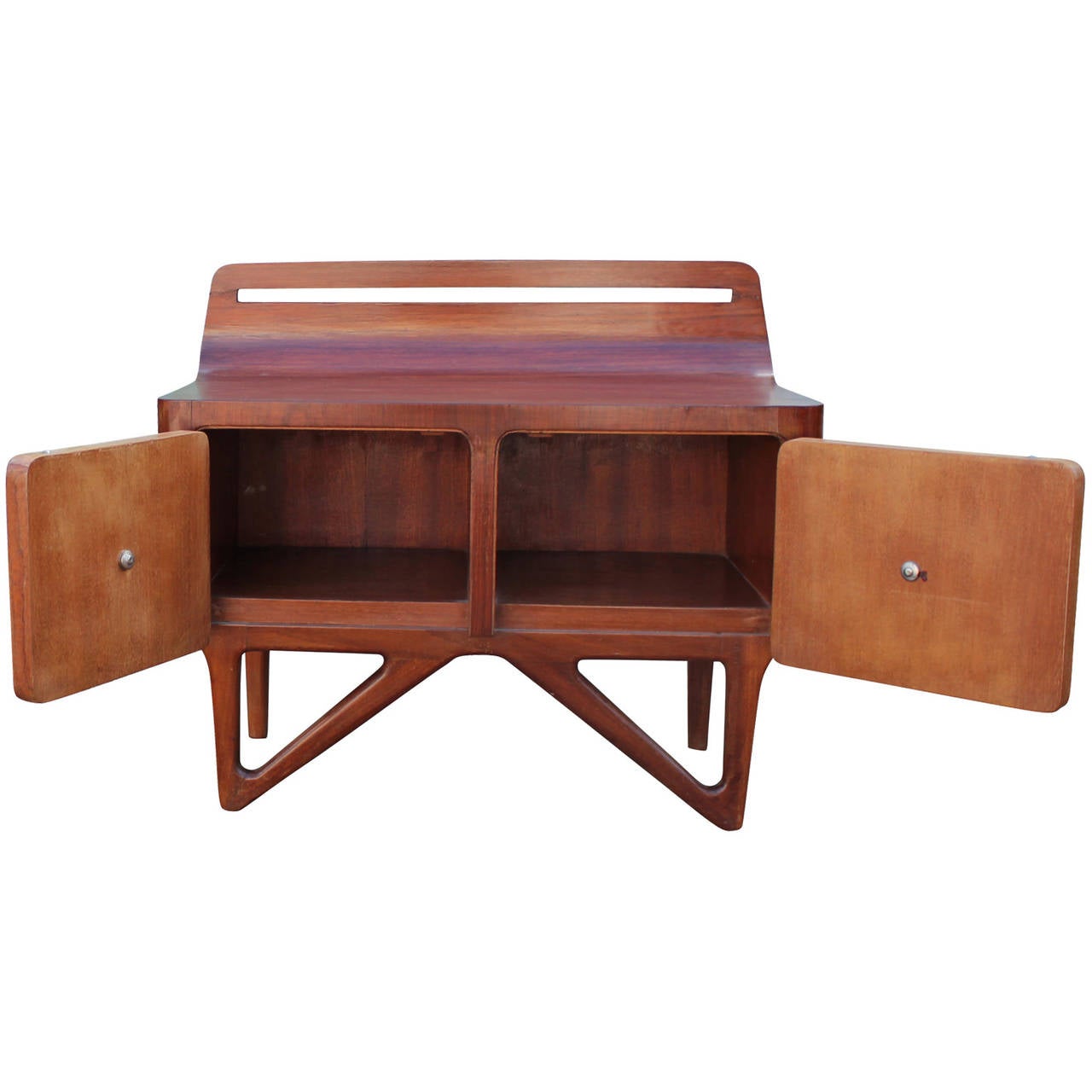 Pair of Small Scale, Sculptural Tables by Carlo De Darli In Excellent Condition In Houston, TX