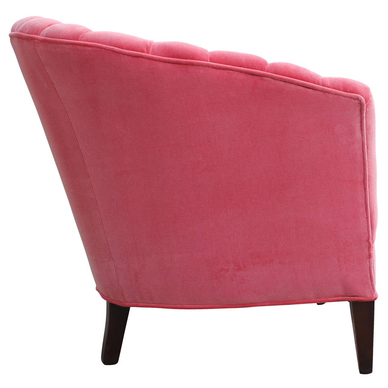 dark pink velvet chair