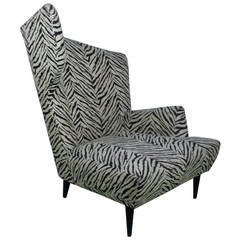 Splendid and Unique Sculptural Zebra Lounge Chair