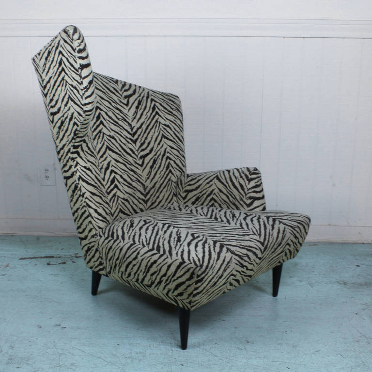 Splendid and Unique Sculptural Zebra Lounge Chair at 1stDibs