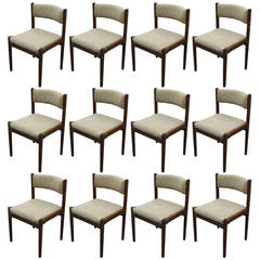 Set of 12 Chairs by Cassina Gianfranco Frattini Set of 12 Chairs by Cassina Gianfranco Frattini