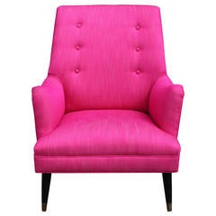 Bold Pink Lounge Chair