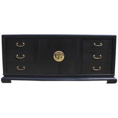 Ebonzied Asian Style Brass Handle Dresser