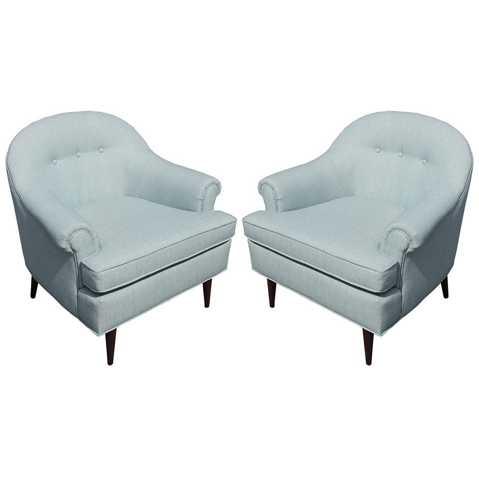 Restored Pair of Barrel Back Chairs