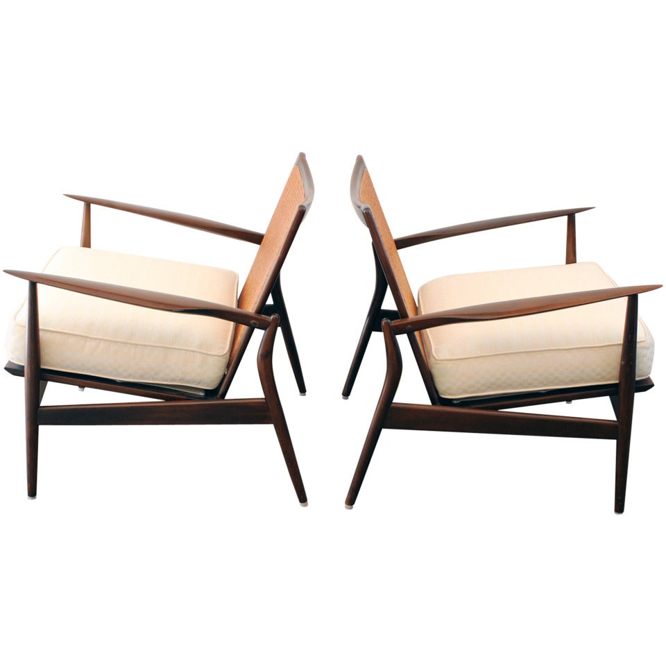 IB Kofod-Larsen Spear Armchairs #544-15 for Selig