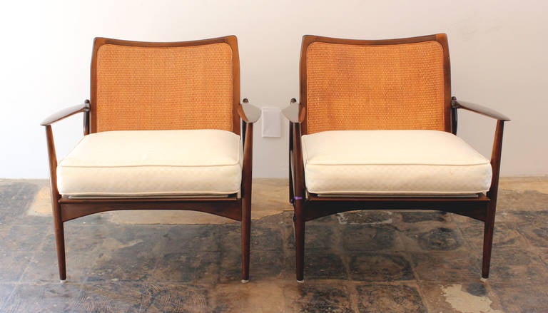 IB Kofod-Larsen Spear Armchairs #544-15 for Selig In Excellent Condition In Houston, TX