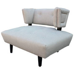 Vintage Sleek Restored Grosfeld House Style Slipper Chair