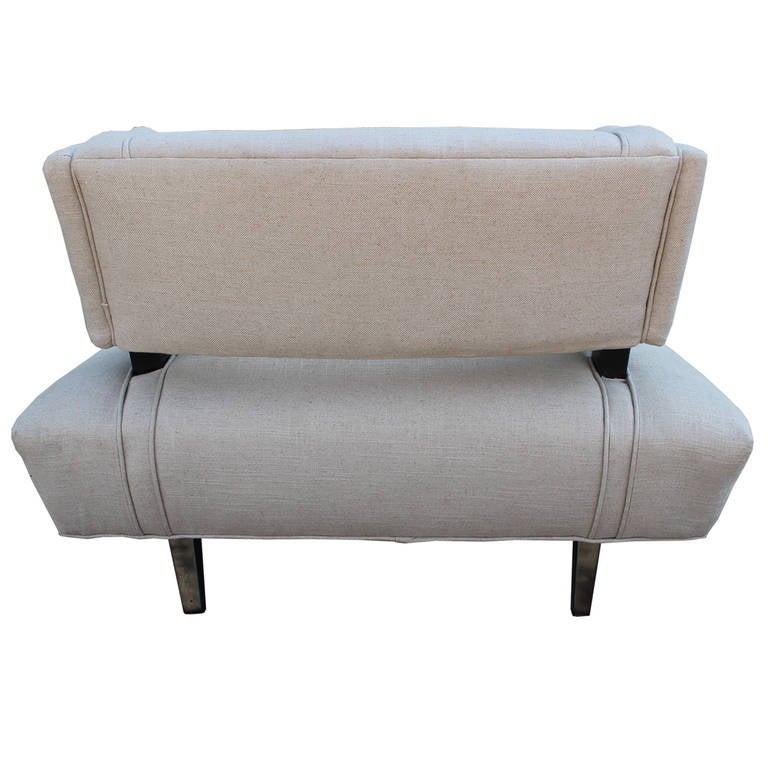 Mid-20th Century Sleek Restored Grosfeld House Style Slipper Chair
