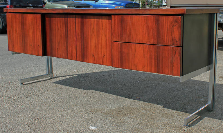 Cantilevered Brazilian Rosewood Sideboard