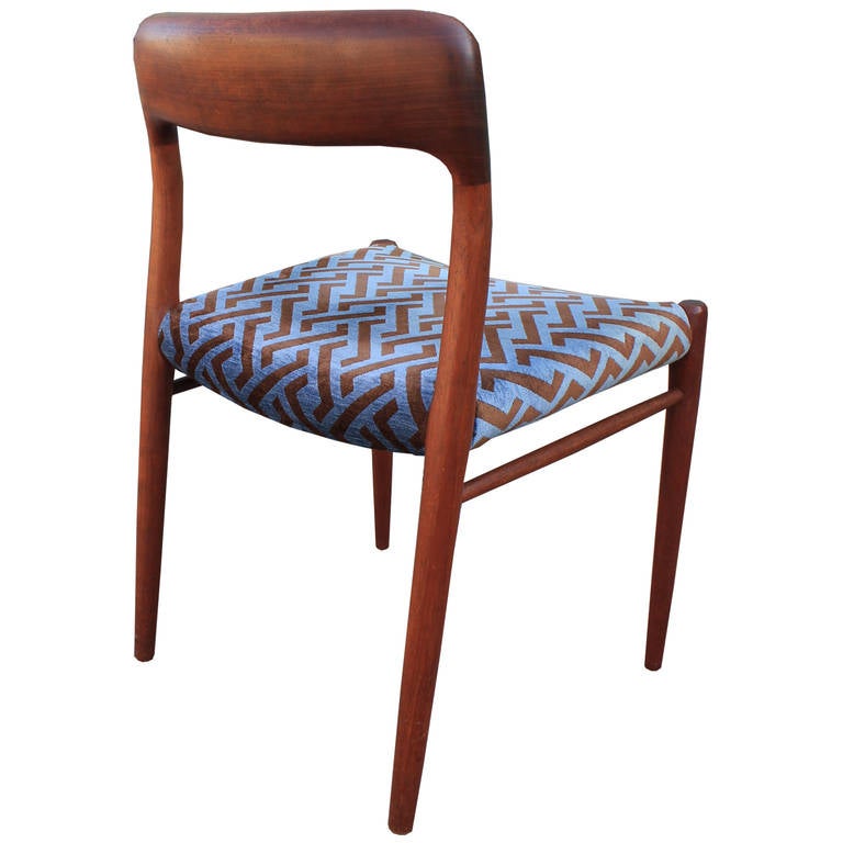 Danish 6 JL Moller Teak Dining Chairs Model 75