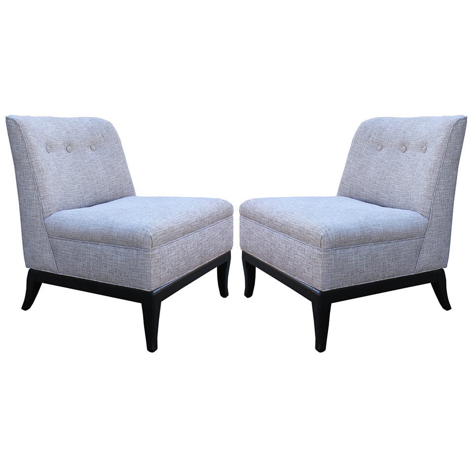 Robsjohn - Gibbings Style Slipper Chairs