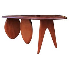 Sculptural Studio Made Console Table by Robert Holsch, 20th Century