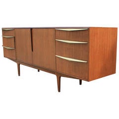 Vintage Stately McIntosh Sideboard with Brass Anodized Handles