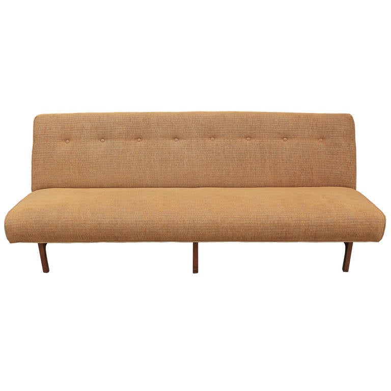 American Pair Of Jens Risom Style Armless Sofa