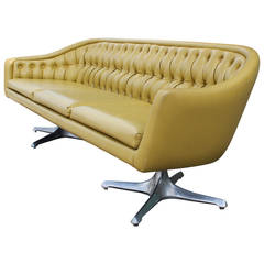 Vintage Out Of This World Tufted Space Age Sofa