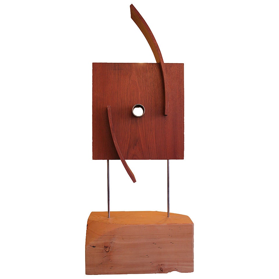 Organic Modern Wooden Sculpture For Sale at 1stdibs