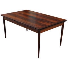 Gorgeous Danish Rosewood Extendable Dining Table Moller