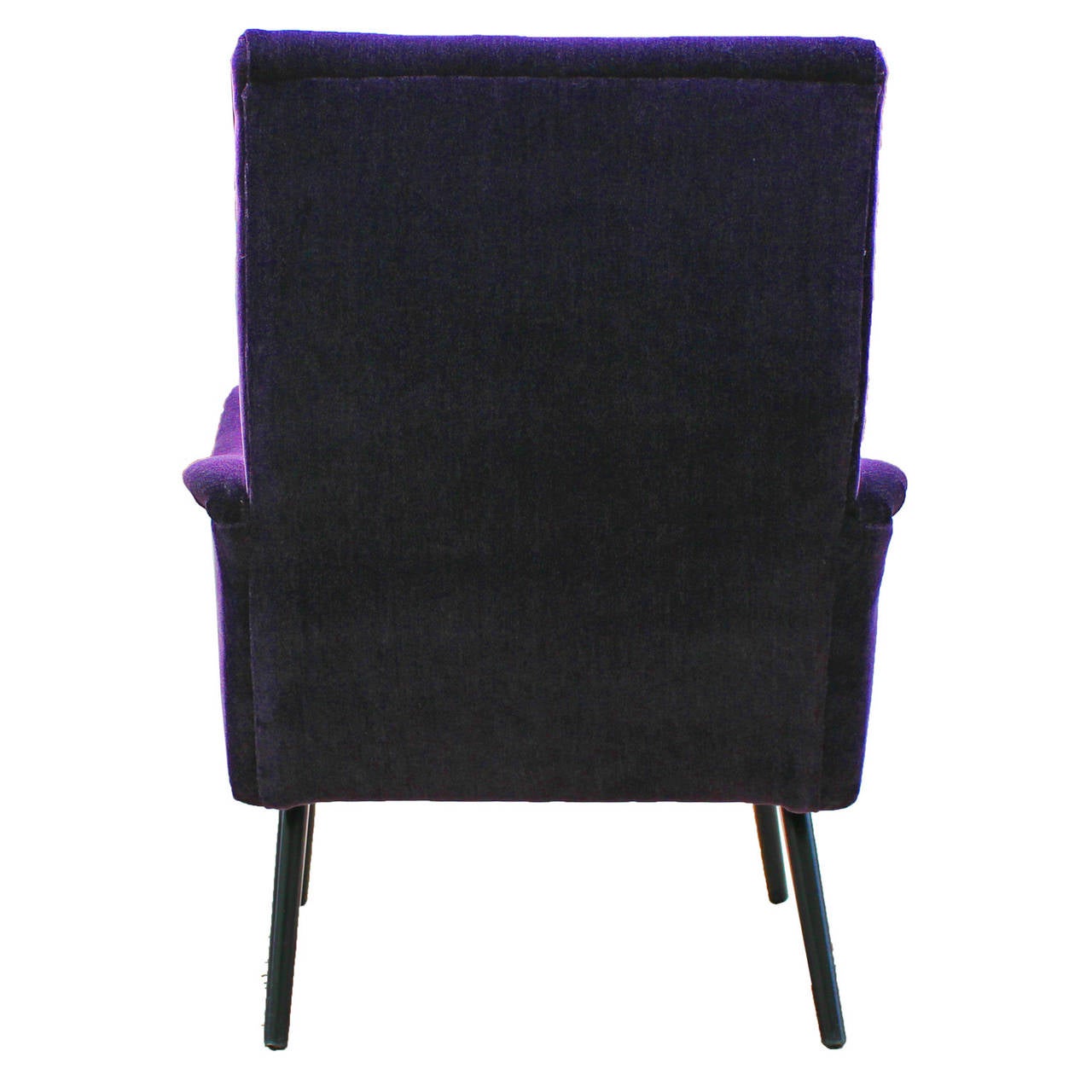Opulent Sculptural Italian Purple Armchair 1