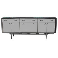 Vintage Tone on Tone Grey Lacquered McIntosh Sideboard
