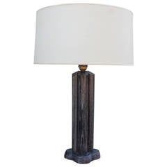 1940s Cerused Oak James Mont Table Lamp 11