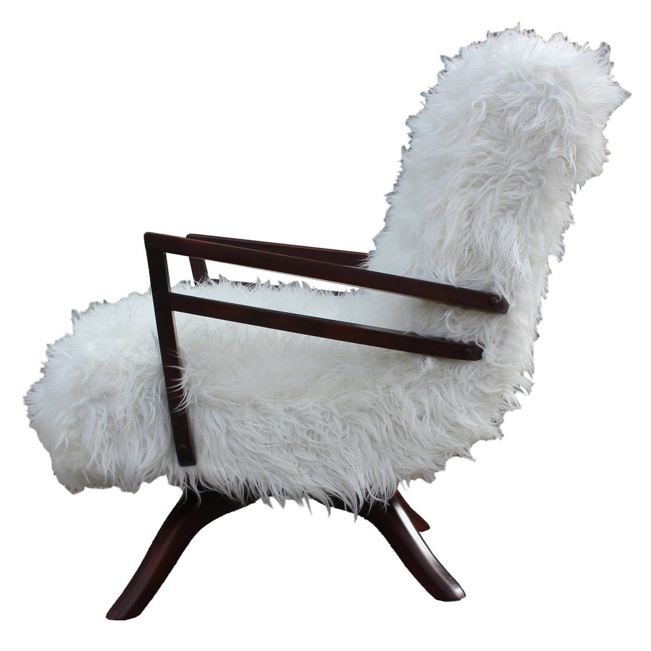Fabulous Faux Mongolian Lamb Fur Rocker