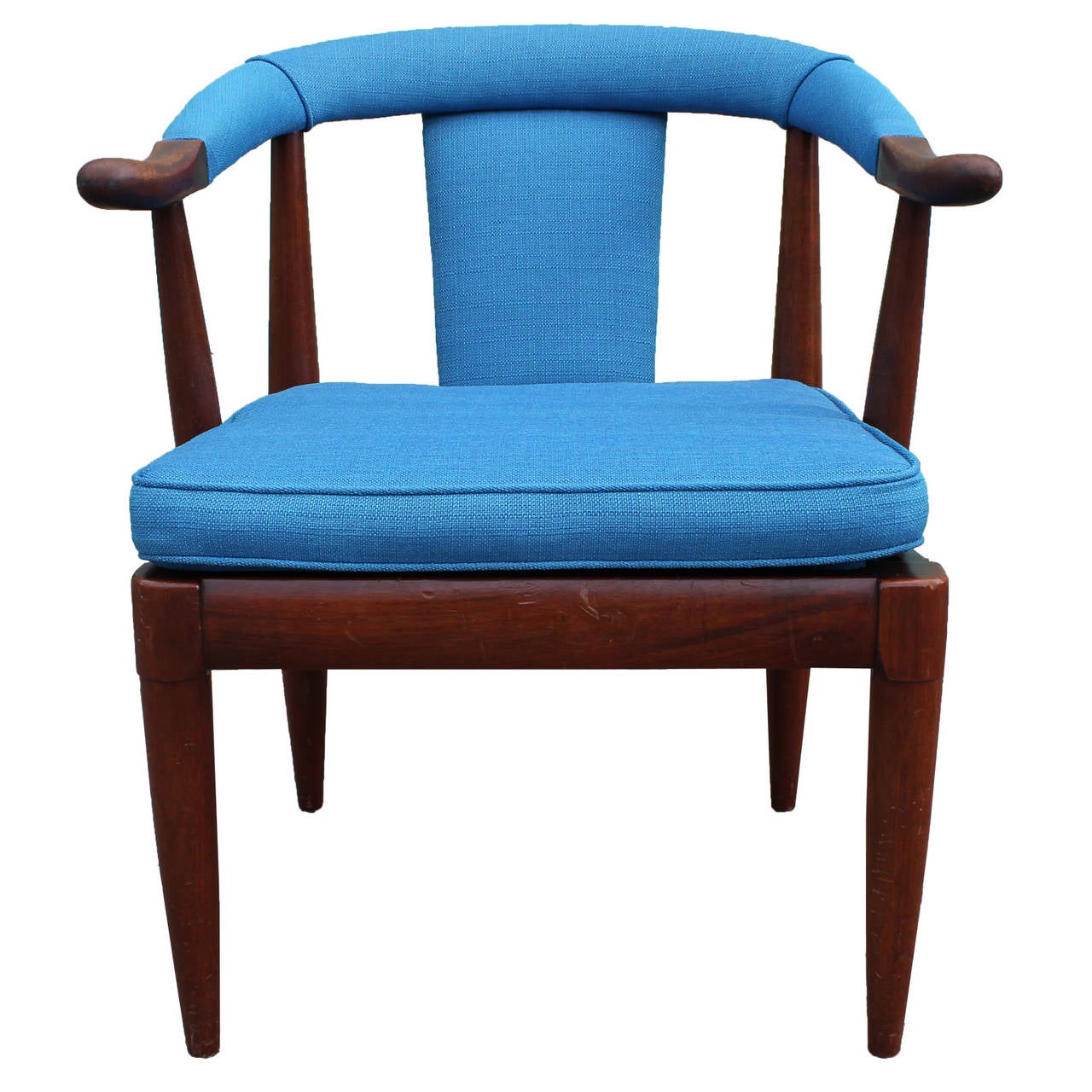 Turquoise Horseshoe Side Chair