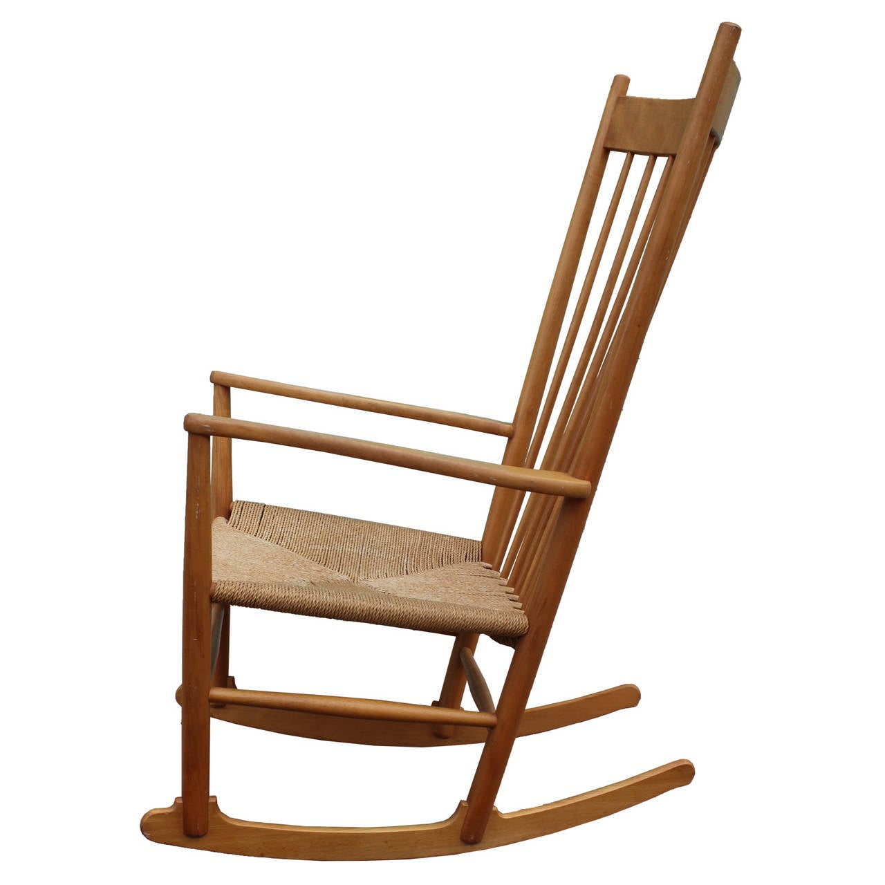 Mid-Century Modern Hans Wegner Rocking Chair J16